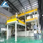 Automatic 3200mm SMS pp spun bonded non woven fabric making machine for baby diaper