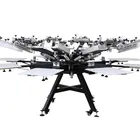8 color 8 station screen printing machine heavy duty with double side clamp and micro-registration tshirt screen printer