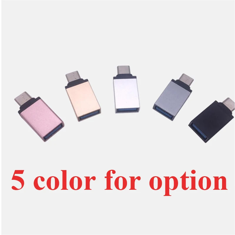 High Quality USB A Female To Type C Male 3.0 Type C Male To USB A Female Aluminium Alloy OTG Adapter
