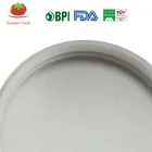 Dishes Plates Pulp Plate Compostable Biodegradable Sugarcane Dinnerware Bagasse Paper Pulp 10inch Round Plate