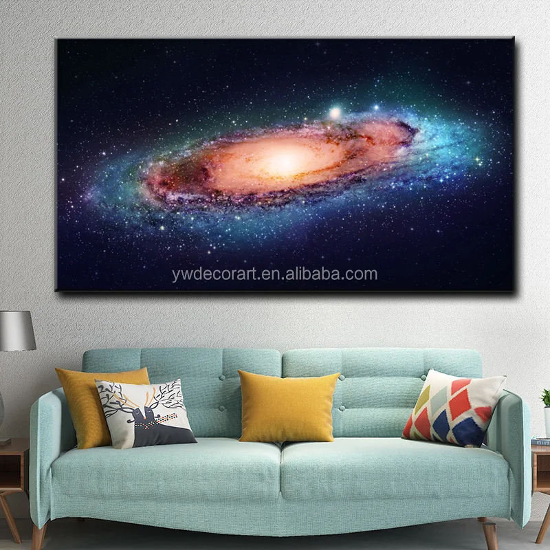 Infinite Universe Hd Picture Print Canvas Wall Painting Art Galaxy Fabric Decor For Living Room View Print Canvas Ywdecor Product Details From Yiwu
