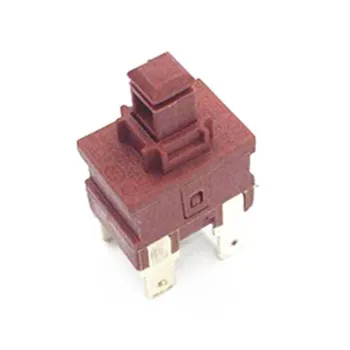 Qijia high quality latched 4 pin vacuum cleaner power electric push botton switch for appliance