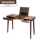 folding table console table with mirror dressing solid wood top wood table legs