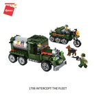 Qman Military series build blocks toys for kids new 2019 Intercept The Fleet Toy Compatible Legoing