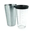 Classic Boston Cocktail Shaker Stainless Steel with Mixing Glass