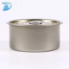 185g wholesale sardine round tin can double lid fish empty can pop top cans
