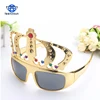Beautiful Birthday Gift Supplies Decoration Party Sunglasses 2018 Crown with Jewel Party Custom Sunglasses Unique Eyewear