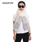 Genuine Fox Fur Scarf For Ladies White Fox Fur Scarf KZ160123