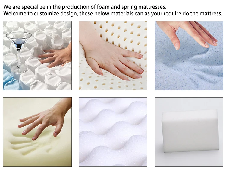 DM22 Diglant Latest Double Fabric Foldable King Size Gel Memory Natural Latex Single Bed Pocket Spring Foam Inflatable matress - Jozy Mattress | Jozy.net