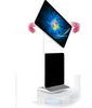 Floor stand indoor advertising digital signage led rotary screen touch screen
