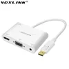 VOXLINK New big DP turn HDMI + VGA Audio 4K * 2k adapter cable DP TO HDMI / VGA HD cable white