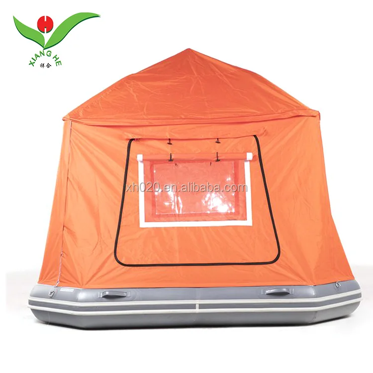 inflatable floating tent