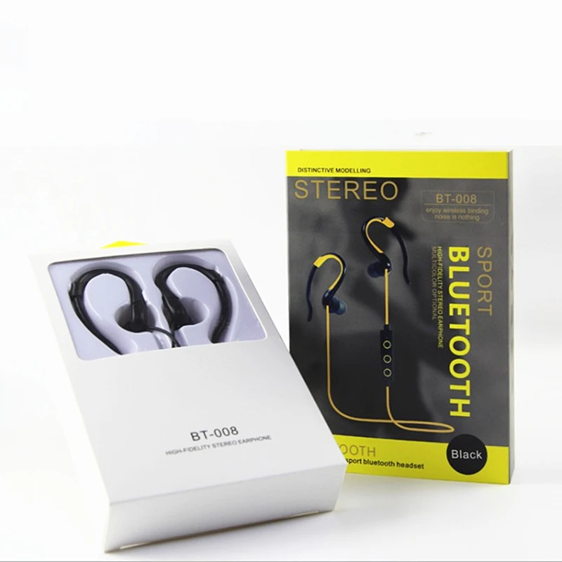 Amazon hot sale BT008 subwoofer wireless headset smart Blue tooth sports headphones V4.2 stereo earphone - ANKUX.COM