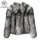 Wholesale High Quality Ladies Fashion Fur Coat Winter Women Whole Skin Silver Fox Fur Coat