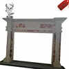Quick delivery mixed color white and red stone fireplace surrounds in stock