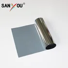 Silver solar one way mirror film skin for window