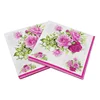 Chinese style printed flower paper personalised dinner napkins