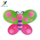 Wholesale cheap 8 inch party dishes printed melamine butterfly plate