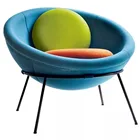 modern leisure chair Bardi's Bowl Chair fiberglass chair
