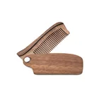 Amoora folding wood beard comb wholesale