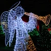 Outdoor waterproof lighted 3D LED angel Christmas decorations for lawn displays