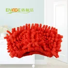 Wholesale Custom Red color chenille shaggy fabric mop cleaning microfiber cloth korea in roll