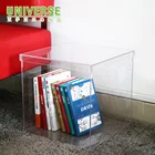 UNIVERSE custom 4x4x4 clear acrylic storage box container plexiglass makeup storage box