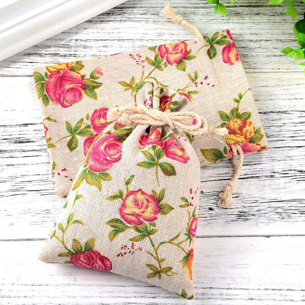 wedding gift burlap bags with logo