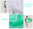 sheer and transparent plain silky 30d chiffon fabric for scarf