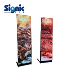 Ultra thin jointable Indoor Advertising Digital p2.5 p3 Mirror LED Display Panel Mobile Stand Poster LED Display for Advertising