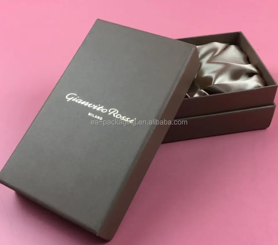 leatherette fancy paper lid & base box/ gift packaging box