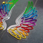Custom acrylic led RGB neon flex strip 12V logo sign lights lighted sign for sale