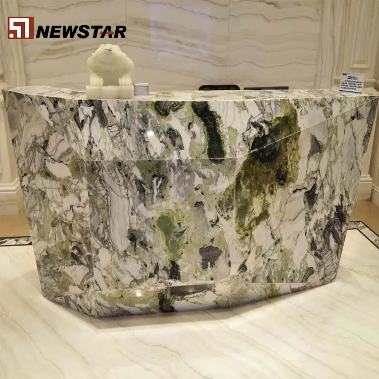 Jade light green marble flooring green and white marble tile polished