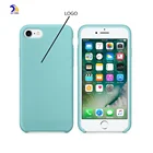 2017 New Liquid Silicone phone case for iphone 7 plus 7plus xs xr xs max for iphone silicon case original logo