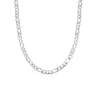 3/5MM Stainless Steel High Quality Pave Cut Figaro Link Chain Necklace For Mens