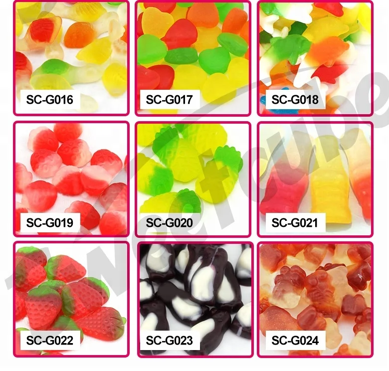 Оптом ассорти с сахарным покрытием конфеты Gummies поставщик фруктовый аромат gummy конфеты Таиланд