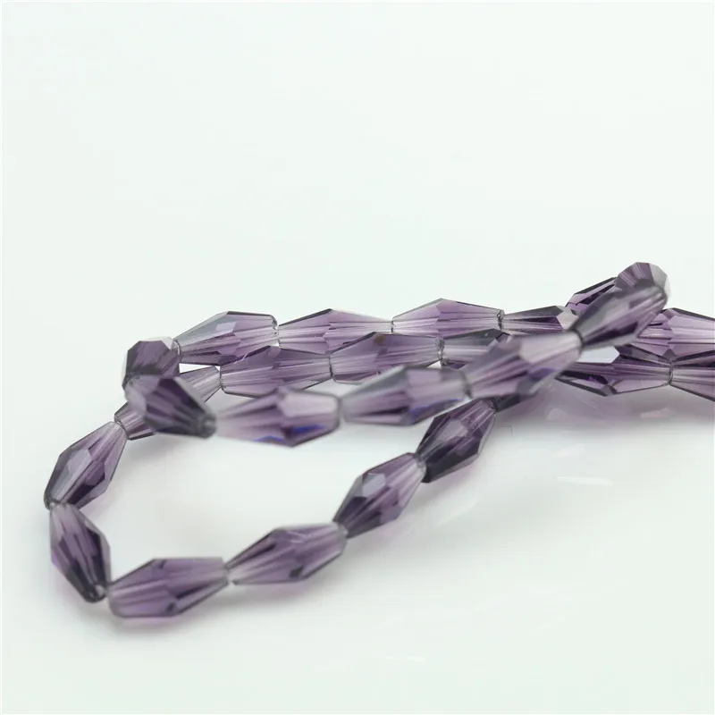 Crystal Glass Loose Beads Dark Purple Color 3*6mm Bicone Beads For DIY Bracelets Earring Rings Hiar Plastic Beads
