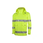 100% Polyester Pongee Waterproof Safety Product Reflective Raincoat Jacket Hi Vis safety Raincoat