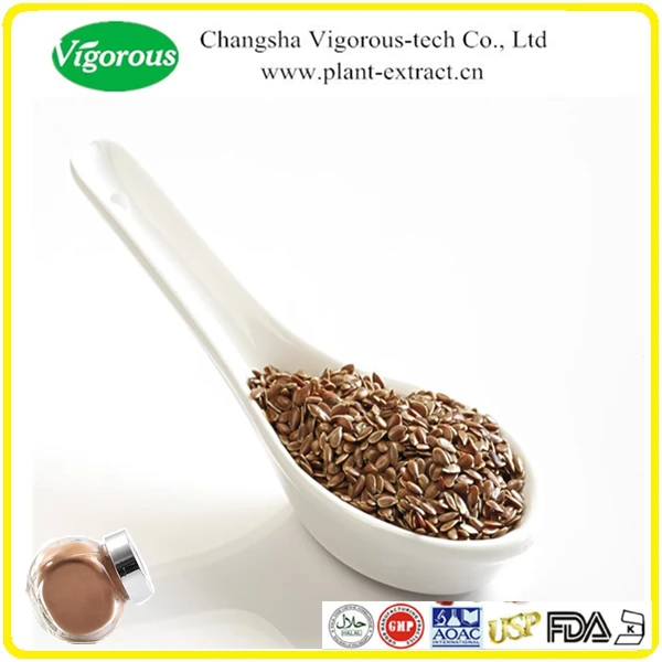 high quality 100% natural flax seed flaxseed extract powder 20%