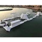 Bouncia Lake Inflatables Water Park Games / Egypt Inflatable Aqua Park Equipment For Adults