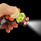 Double-side 3D Design Soft PVC Rubber Keychain with LED Light