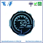 Customized Round Shape Graphic Segment LCD Display For Automobile/Motorbikes