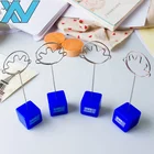 OEM palm design memo clip resin base desk clip with LOGO printing