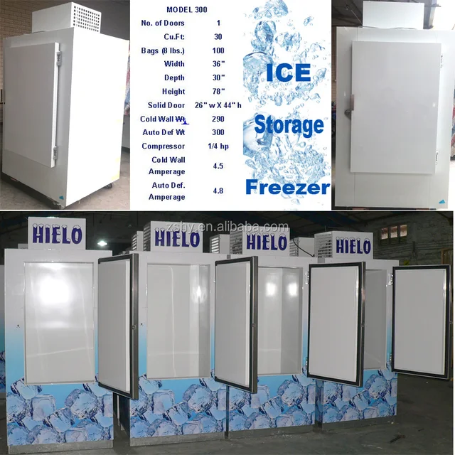 420 liters ice storage freezer with stainless steel shelf