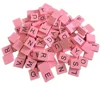 China assortment bulk outdoor kids toys pink pendant pieces custom scrabble game wooden letter tiles