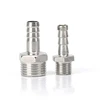 stainless steel 201 304 pipe fitting SUS male threads barb fitting water gas plumbing pipe extension barb fitting