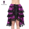 OEM&ODM acceptable Fashion design Ruffled tight lace satin corset with skirt for women