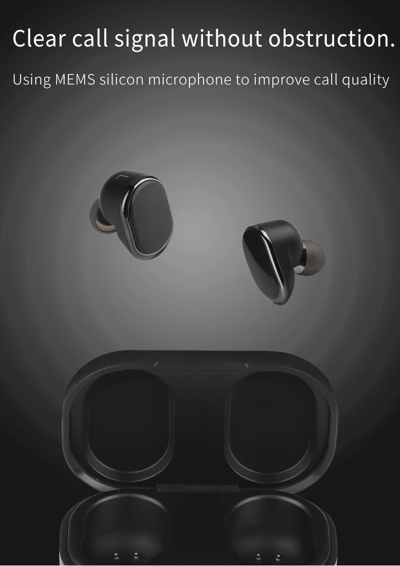 Top-ated new arrival mobile accessories good sound TWS in -ear earbuds with charging case - ANKUX.COM