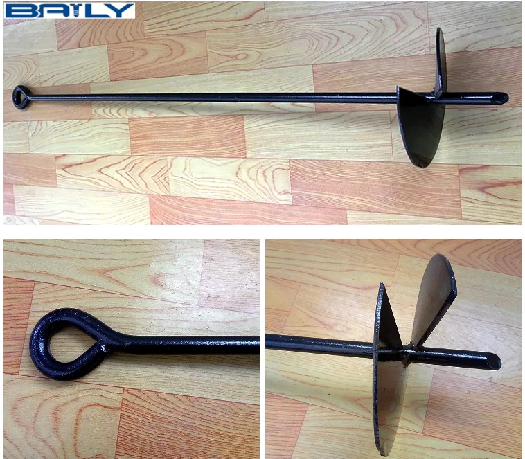 Good price factory supply powder coated screw earth anchor for fence Oceania Markets