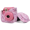 Fashion Colorful PU Leather instant camera case bag For fujifilm instax mini 9 instant camera And Shoulder Strap